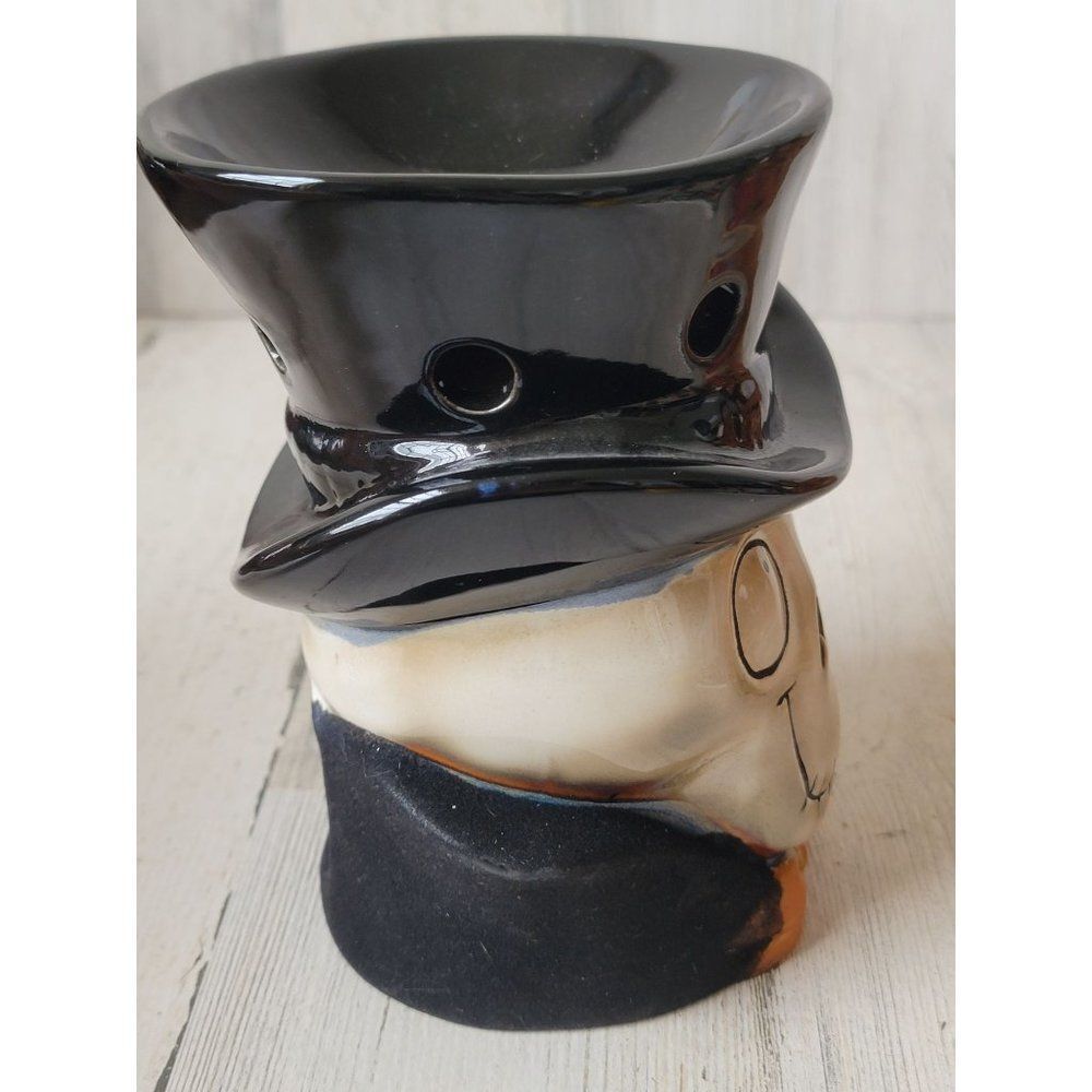 Yankee hand candle boney head skeleton wax warmer tea light holder Halloween - Picture 8 of 9